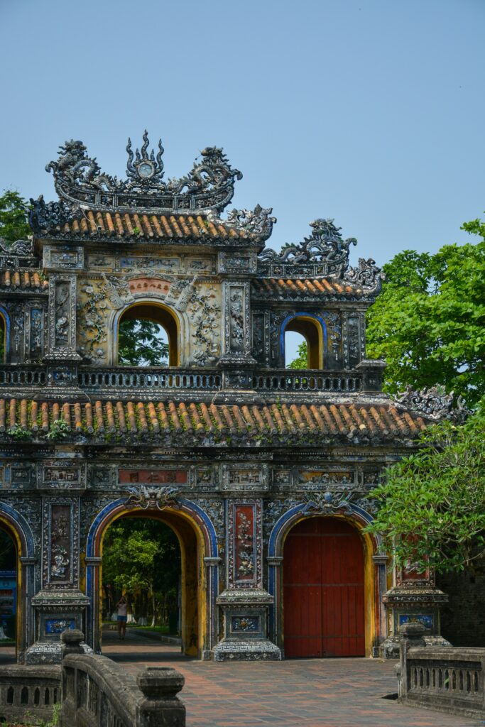 The Perfume River winding past the old imperial capital of Hue