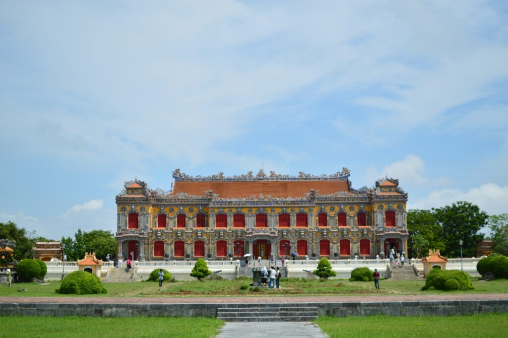 The ornate Kien Trung Palace in Hue Imperial City