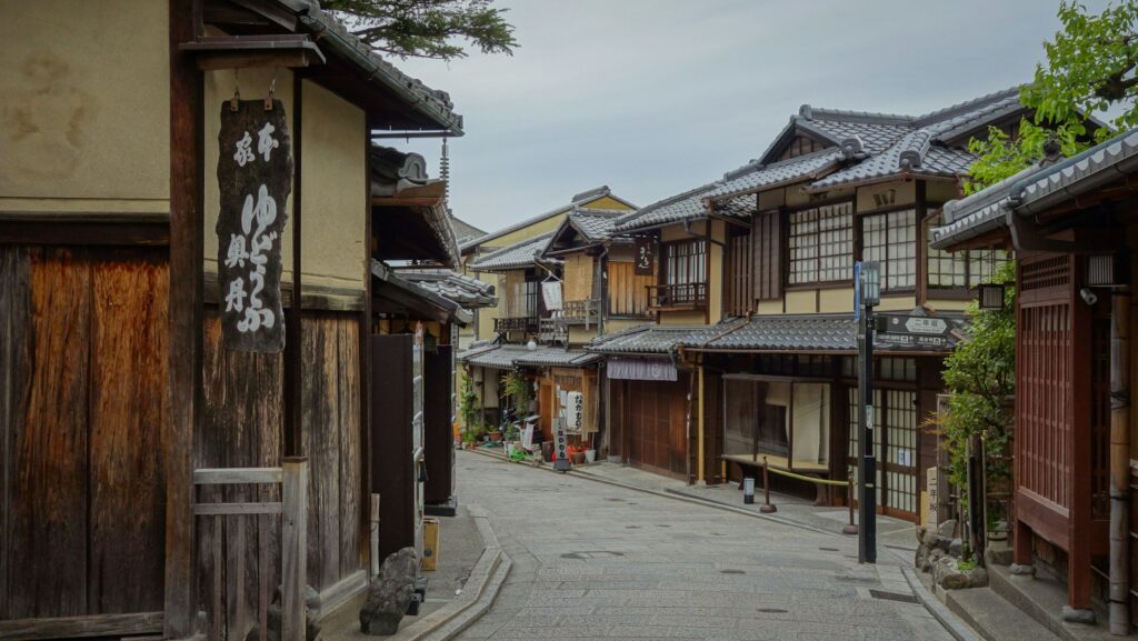 shopfront noren indoor — Japan: A Family Journey