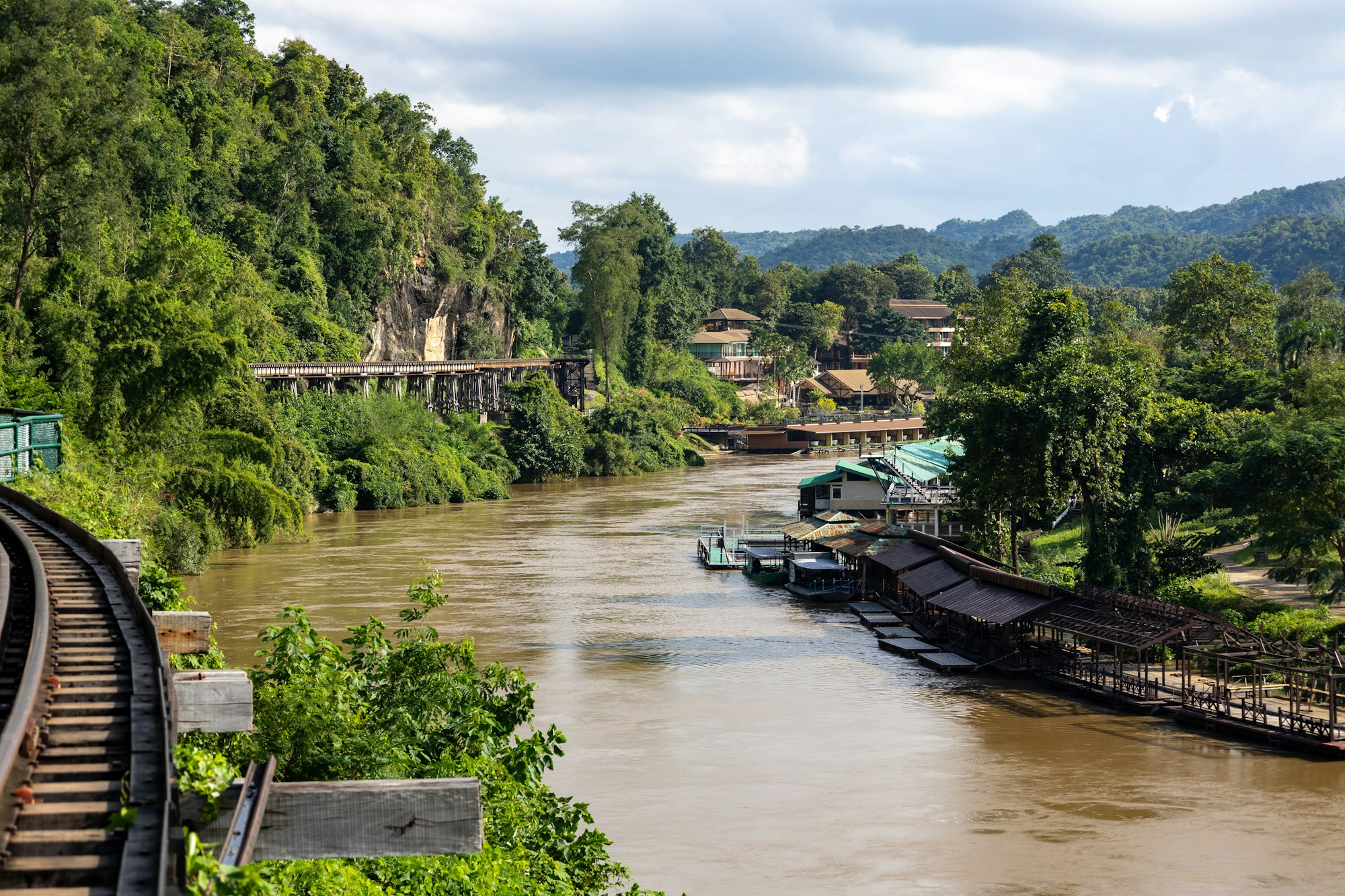 River Kwai floating village