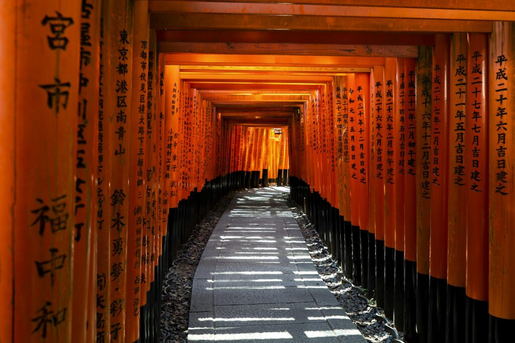 Kyoto Fushimi Inari torii gates