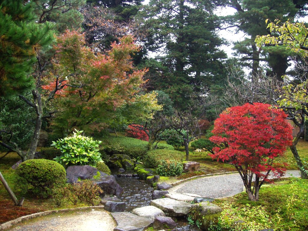 Pasaje Kenrokuen Kanazawa Japon