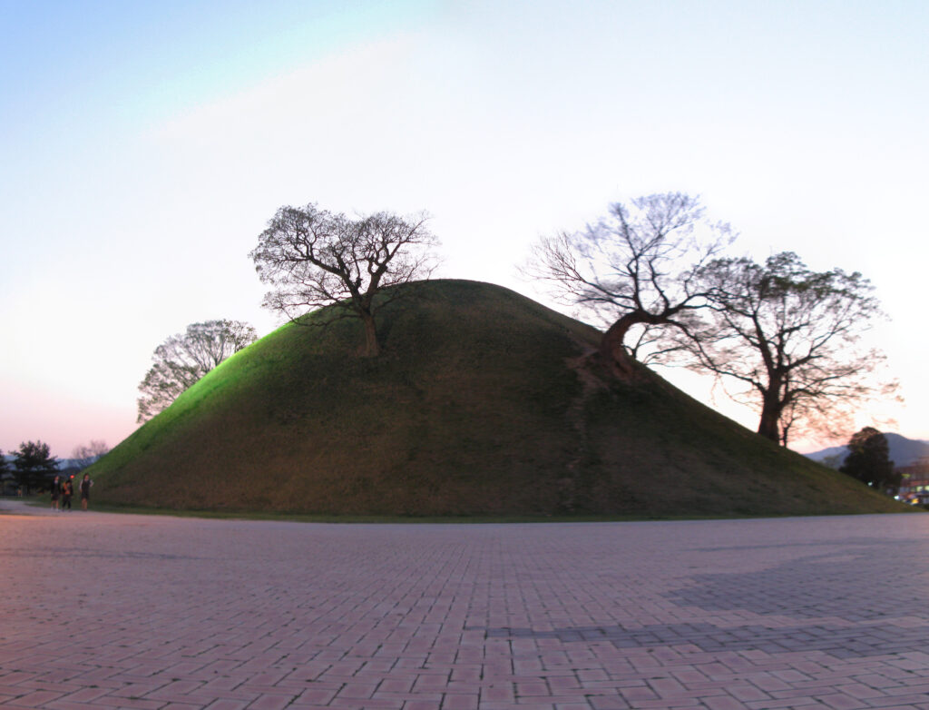Gyeongju tomb mounds in korea