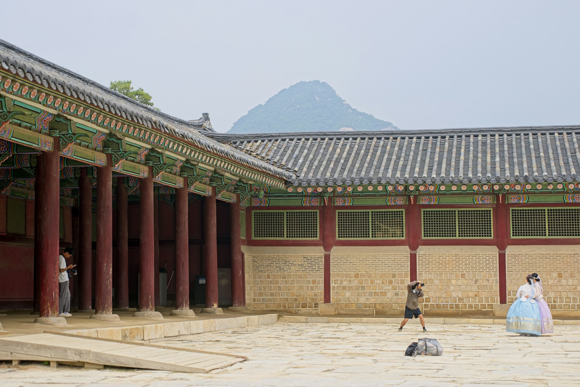 Gyeongbokgung Palace courtyard, Seoul — Korea: A Family Journey