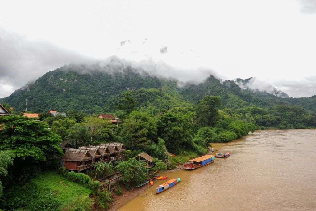 Laos jungle river