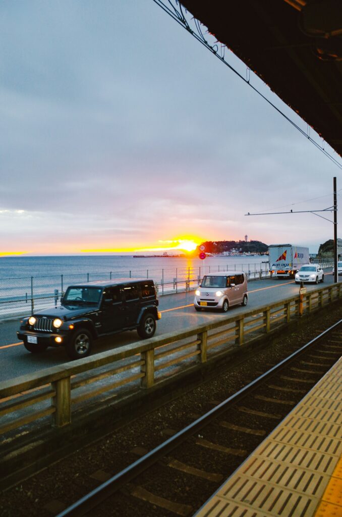city sunset silhouette — Japan & Korea: A Culinary Journey