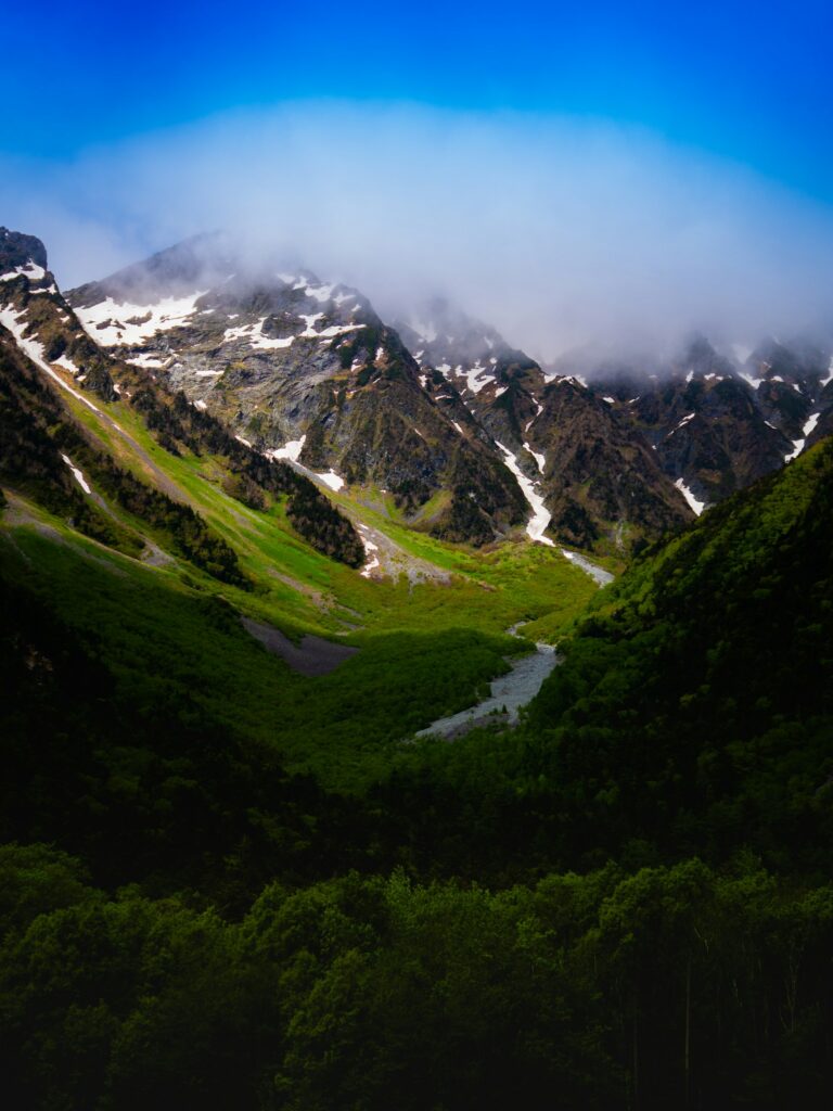 Japanese Alps hiking trail